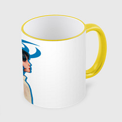 Кружка 3D Ateez Choi Jongho, цвет: 3D-желтый кант