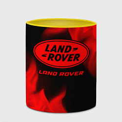 Кружка 3D Land Rover - red gradient, цвет: 3D-белый + желтый — фото 2