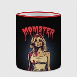 Кружка 3D Momster - vampire - на хэллоуин, цвет: 3D-красный кант — фото 2