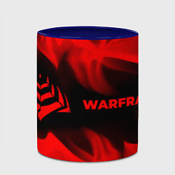 Кружка 3D Warframe - red gradient по-горизонтали, цвет: 3D-белый + синий — фото 2