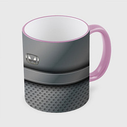 Кружка 3D Honda metal, цвет: 3D-розовый кант