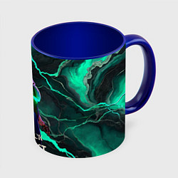 Кружка 3D Lady Geist Deadlock, цвет: 3D-белый + синий