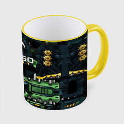 Кружка 3D Counter strike gamer, цвет: 3D-желтый кант