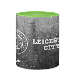 Кружка 3D Leicester City - grey gradient по-горизонтали, цвет: 3D-белый + светло-зеленый — фото 2