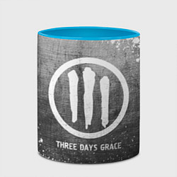 Кружка 3D Three Days Grace - grey gradient, цвет: 3D-белый + небесно-голубой — фото 2