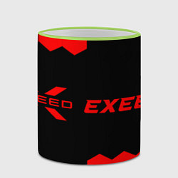 Кружка 3D Exeed - red gradient по-горизонтали, цвет: 3D-светло-зеленый кант — фото 2