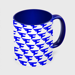 Кружка 3D Faze clan team, цвет: 3D-белый + синий