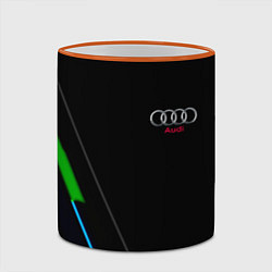 Кружка 3D AUDI geometry line, цвет: 3D-оранжевый кант — фото 2