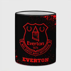 Кружка 3D Everton - red gradient, цвет: 3D-черный кант — фото 2