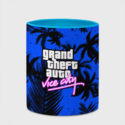 Кружка 3D Vice cuty gta tropic steel, цвет: 3D-белый + небесно-голубой — фото 2