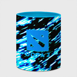 Кружка 3D DOTA холодные краски, цвет: 3D-белый + небесно-голубой — фото 2