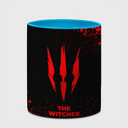 Кружка 3D The Witcher - red gradient, цвет: 3D-белый + небесно-голубой — фото 2