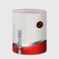 Кружка 3D BMW metal carbon steel, цвет: 3D-розовый кант — фото 2