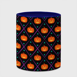 Кружка 3D Звёздные тыквы, цвет: 3D-белый + синий — фото 2