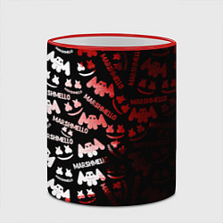 Кружка 3D Marshmello краски, цвет: 3D-красный кант — фото 2
