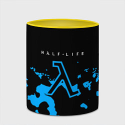 Кружка 3D Half life синий камуфляж, цвет: 3D-белый + желтый — фото 2