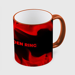 Кружка 3D Elden Ring - red gradient по-горизонтали, цвет: 3D-оранжевый кант