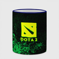 Кружка 3D DOTA2 кислотное лого краски, цвет: 3D-синий кант — фото 2