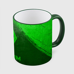 Кружка 3D Skyrim - green gradient, цвет: 3D-зеленый кант