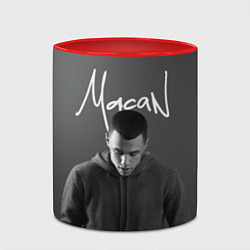 Кружка 3D Певец Макан, цвет: 3D-белый + красный — фото 2