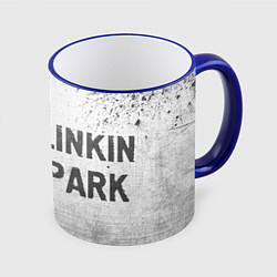 Кружка 3D Linkin Park - white gradient по-горизонтали, цвет: 3D-синий кант