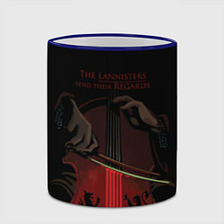 Кружка 3D The Lannister send their Regards game of thrones, цвет: 3D-синий кант — фото 2