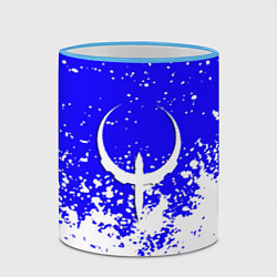 Кружка 3D Quake краски брызги, цвет: 3D-небесно-голубой кант — фото 2