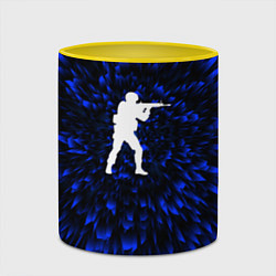 Кружка 3D Counter Strike blue energy, цвет: 3D-белый + желтый — фото 2