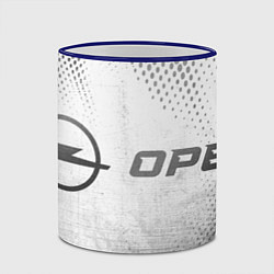 Кружка 3D Opel - white gradient по-горизонтали, цвет: 3D-синий кант — фото 2