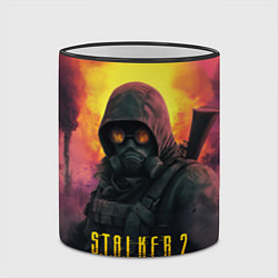 Кружка 3D Stalker 2 радиоактивный дым, цвет: 3D-черный кант — фото 2