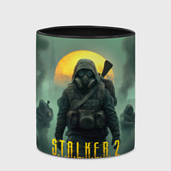 Кружка 3D Stalker 2 радиоактивное утро, цвет: 3D-белый + черный — фото 2