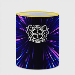 Кружка 3D Bayer 04 neon energy, цвет: 3D-желтый кант — фото 2