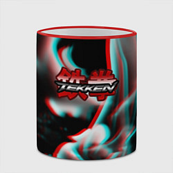 Кружка 3D Tekken fire glitch, цвет: 3D-красный кант — фото 2