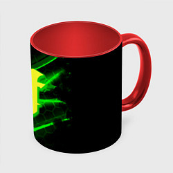 Кружка 3D Starcraft 2 кислотные соты линии, цвет: 3D-белый + красный