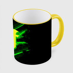 Кружка 3D Starcraft 2 кислотные соты линии, цвет: 3D-желтый кант