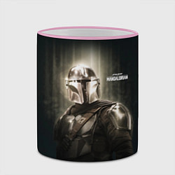 Кружка 3D Din Djarin - The Mandalorian, цвет: 3D-розовый кант — фото 2