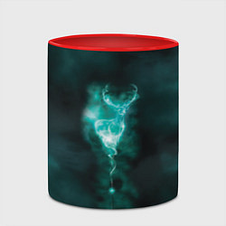 Кружка 3D  Patronus deer, цвет: 3D-белый + красный — фото 2