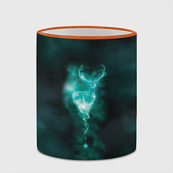 Кружка 3D  Patronus deer, цвет: 3D-оранжевый кант — фото 2