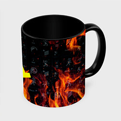 Кружка 3D Half life fere steel, цвет: 3D-белый + черный