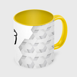Кружка 3D Among Us white poly, цвет: 3D-белый + желтый