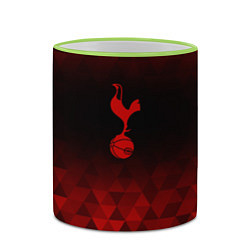 Кружка 3D Tottenham red poly, цвет: 3D-светло-зеленый кант — фото 2