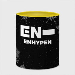 Кружка 3D Снежный Enhypen, цвет: 3D-белый + желтый — фото 2