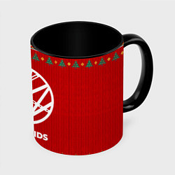 Кружка 3D Stray Kids new year, цвет: 3D-белый + черный