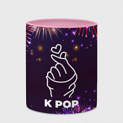Кружка 3D Праздничный K Pop, цвет: 3D-белый + розовый — фото 2