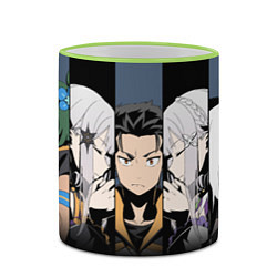 Кружка 3D Re:Zero Жизнь с нуля в альтернативном мире - персо, цвет: 3D-светло-зеленый кант — фото 2