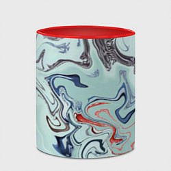 Кружка 3D Crazy waves, цвет: 3D-белый + красный — фото 2