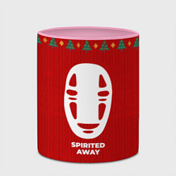 Кружка 3D Spirited Away new year, цвет: 3D-белый + розовый — фото 2