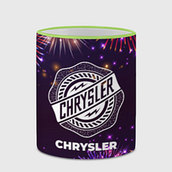 Кружка 3D Праздничный Chrysler, цвет: 3D-светло-зеленый кант — фото 2
