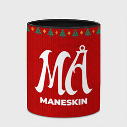 Кружка 3D Maneskin new year, цвет: 3D-белый + черный — фото 2