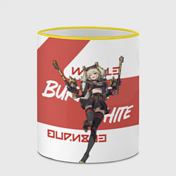 Кружка 3D Бёрнис Уайт - ZZZ, цвет: 3D-желтый кант — фото 2
